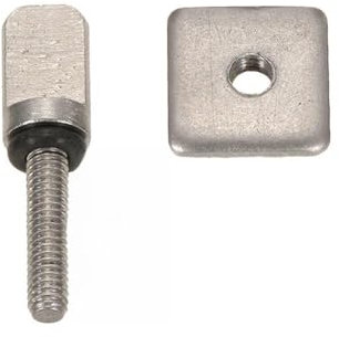 Brrnoo Longboard Fin Screw & Plate Replacement Kit, 304 Stainless Steel, Fits Most Fin Boxes, Durable Construction, Surfing Equipment & Board Fin Fixings