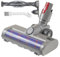 Quick-Release Motorhead Compatible with Dyson V7 V8 V10 V11 V15 Motorhead Cordless Vacuum Cleaner with LED Dust Lights 2 Kinds of Roller Brush Attachment for Hard Floor Hardwood Rugs Carpet and Tiles