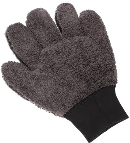 Zerodeko Guante De Lavado para Coche De Microfibra Dedos Manopla Absorbente De Doble Cara para Limpieza De Interiores y Exteriores para Eliminar Polvo y Limpiar Tapicería Herramienta Versát