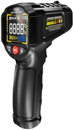 Misuratore di temperatura manuale – lettore per termometro digitale, coltello non contatto, design compatto ABS – sensore a infrarossi, schermo di visualizzazione altamente prezioso con