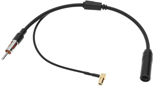 QWORK® DAB Auto-Funk-Antennenkabel, DAB Antenne mit SMB Rechtwinkligem Stecker, für Autoradio