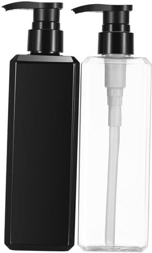 BATHVEVE 2pièces Flacons à Pompe Rechargeables Vides Lot De Bouteilles De Shampoing Conteneur Distributeurs De Lotion De Comptoir