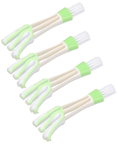 ABOOFAN 4pcs Car Air Vent Cleaning Brush Wheel Cleaning Brush Car Air Conditioner Cleaner Detailing Supplies Soft Bristle