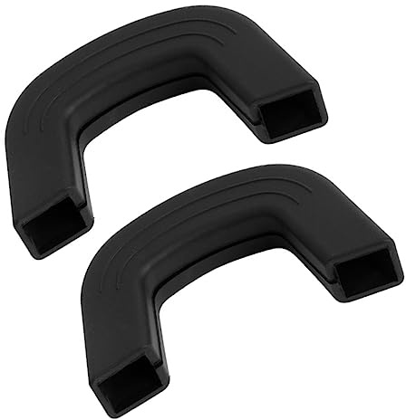 OUNONA Copri Manici per Pentole in Silicone Nero Resistente al Calore Protezione Antiscivolo per Wok e Padelle per Cucinare in Cucina
