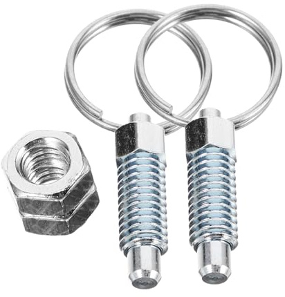 HOLIDYOYO 2pcs Spring Plunger Pull Ring Pins Made of 304 Stainless Steel for Easy and Precise Usage, Versatile Retractable Index Plunger Suitable for Industrial and Mechanical Applications