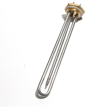 CSFFA Resistencia calentadora de Agua monofásica de 220 V, Rosca de Cobre G5/4 de 41 mm, 1000 W, 1500 W y 2000 W, con sonda de termostato.(220V 1KW 260mmL)