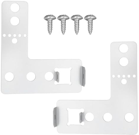 VZU 2 staffe di montaggio per lavastoviglie 00170664, kit di fissaggio compatibile con Bosch Siemens Neff, angolo di fissaggio sinistro + destro