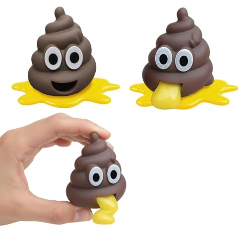AEIXYA Puking Ball Kackwurst Stressball, 2 Stück Lustige Quetschbälle In Kotform, Kackhaufen Quetschball, Anti-Stress Spielzeug Für Erwachsene, Mitgebsel Party