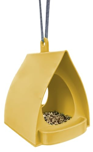 Vogelfutterstation - 25 cm Futterhaus | Vogelfutterstation, offenes Design, hängende Gartendekoration, wetterfeste Vogelvogel, für draußen, Winter, Balkon, Eichhörnchen, Kolibri, Lebensraum