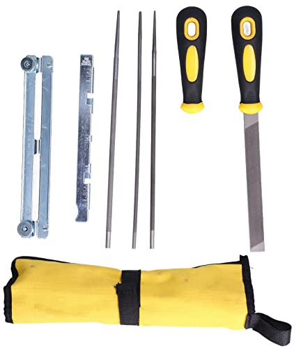 Affilatrice per motoseghe Kit di lime piatte per affilatura portatile veloce Utensili per affilare seghe a catena per tutti i tipi di motoseghe