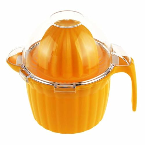SEWACC Presse-fruits Compact en Plastique Manuel Orange, Extraction Rapide de Jus, Facile à Utiliser Couleur Aléatoire Camping Voyages