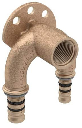 Geberit Mepla Doppel-Anschlusswinkel 90° IG (16 mm x 1/2'' x 20 mm)