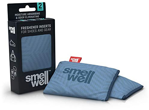SmellWell Trocknungs- und Erfrischungskissen für Schuhe, Sporttaschen oder sogar das Auto - versetzt mit einem frischen Duft (Geometric Grey)