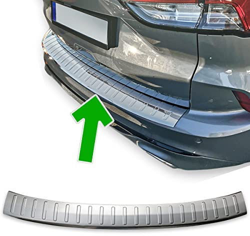 Protezione paraurti posteriore valida per Ford KUGA III | Dal 2019+ acciaio inox opaco protezione per bordo del bagagliaio di carico