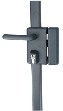 Vachette Serrure en Applique multipoints Verticale à poignée, MULTIBLINDE série 8800, Tirant Droite, Certifiée A2P, Haute sécurité, 3 Points de Fermeture, 4 clés VIP+ brevetées incluses, Gris