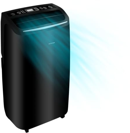 INFINITON Aire Acondicionado PORTATIL PAC-A35N - 3500 Frigorias, Frio y Calor, A, Display LED, Mando a Distancia, Deshumificador, Modo SLEEP, Incluye Kit de instalación para Ventanas