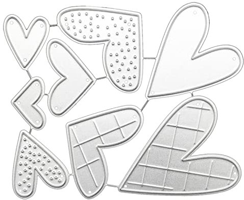 LIbgiubhy Stanzschablonen mit Blumenbordüre, Metall, Sterne, Rahmen, Prägeschablonen für Karten, Scrapbooking, Dekorationen, Spitze, Blumenbordüre, Stanzformen, Sterne, Rahmen, Prägeschablonen,