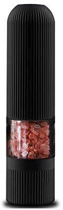 Macina Sale e Pepe Macina Sale O Pepe Elettrico - A Batteria, In Acciaio Inox Con Macina In Ceramica E Luce Led Macinapepe
