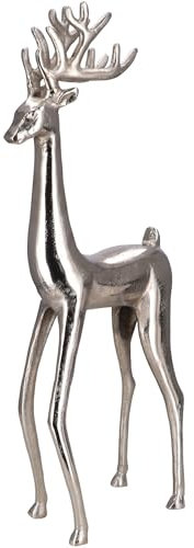 Bubble Store Weihnachtsfigur, großer Metall Hirsch (HxBxT) ca. 58 x 12,5 x 22 cm, Dekofigur für herbstliches und weihnachtliches Ambiente