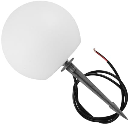 Gadpiparty lampada a sfera Illuminazione prato giardino impermeabile Resistente all'acqua lampada da palo da prato luce del globo Stampaggio rotazionale in PE bianca