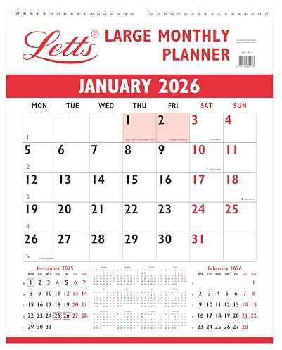 Letts of London Large Monthly Planner 2026 26-TLMP