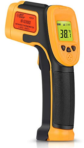 Infrared Thermometer Gun -32°C to 550°C (-26°F to 1022°F) Non-Contact Digtal Thermometers for Coking Measuring Food Meat Automotive Repairs
