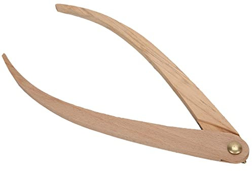 Herramienta de Medición de Distancia de la Regla de Madera de Calibración para la Medición de Cerámica (Pinza de madera de 8 pulgadas) (Pinza de madera de 10 pulgadas)
