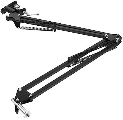 NUOBESTY Soporte De Cámara Web Abrazadera para Cámara Soporte De Brazo De Tijera Ajustable para Streaming Videoconferencias y Trabajo Casa