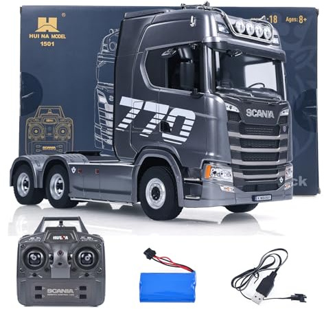 Toucan RC Hobby 1/18 Kunststoff 6X4 Ferngesteuerter Traktor Truck SC Huina 770S 1501 RWD RC LKW Fahrzeug Licht Sound RTR Modell Modellgeschenk Auf Lager