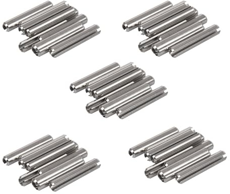 Mocturnity - Pasadores cilíndricos de resorte de acero inoxidable 304, M5 x 30 mm, 50 unidades