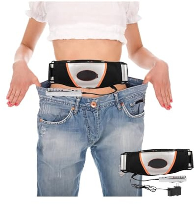 Générique Ceinture chauffante Amincissante pour Masseur Vibrant électrique, pour Perdre du Poids, brûler Les Graisses sur Le Ventre, soulager Les crampes Abdominales lombaires
