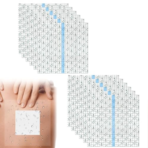 12 PCS Waterproof Dressings,20 x 20 CM Large Dressings with Cotton Absorbent Pad,Waterproof Plasters for Pu Waterproof Dressing for Swimming and Shower