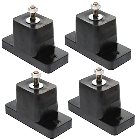 Healifty 4 Piezas Base Amortiguadora de Goma para Aire Acondicionado Exterior de Antideslizante Resistente y Absorbente de Vibraciones Soporte de Goma para Exterior