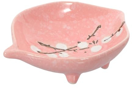 Kisangel Ceramic Hamster Bowl Small Feeding Bowl for Guinea Pigs Hedgehogs and Small Pets Suitable for Indoor Cages