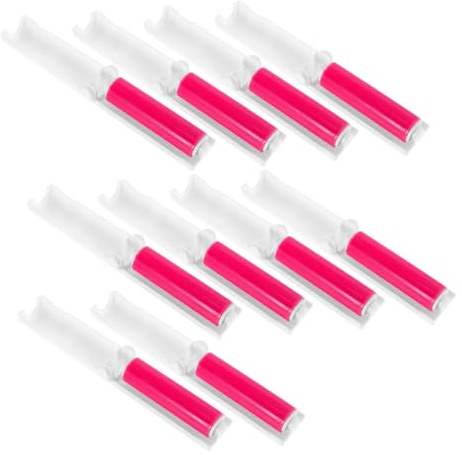 MUELODSIC 20pcs Compact Reusable Mini Lint Roller Travel Pet Hair Remover Lint Brush for Clothes Upholstery Portable Non-slip Handle Dust and Fur Cleaner