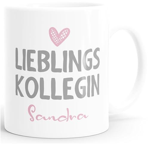 SpecialMe® personalisierte Kaffee-Tasse Lieblings-(style_variation_string) mit Namen Namenstasse personalisierte Geschenke Uni-weiss Keramik-Tasse