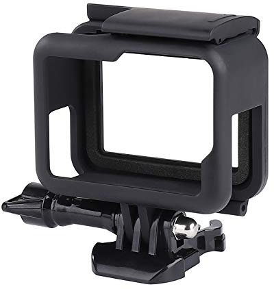 Protective Housing Frame Compatible with GoPro Hero7/(2018)/6/5 Case with Removable Mobile Plug and Screws Black