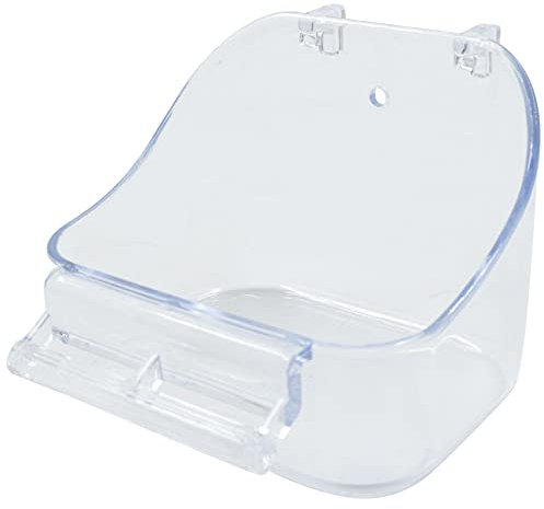 Hängende Vogelbadewanne Vogelwanne Badehaus Vogel - Dusche Badewanne Vogel Bad Vogelbadekäfig Vogelbadehaus Für Haustier Kleine Mittlere Papagei Sittich Nymphensittich Conure 1 Stück, Transparent