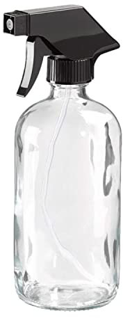 Elliott 480ml Clear Glass Spray Bottle, Manufactured from Recycled Glass and featuring a locking trigger action spray Mechanism, Ideal for use for Cleaning, Watering Plants and many other uses