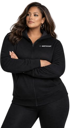 BERTSCHAT Beheizbare Hoodie Damen - Heizjacke - Heizpullover - Kapuzejacke mit powerbank - Fünf Heizzonen & DREI Heizstufen