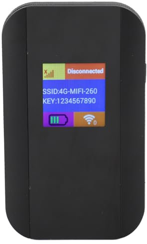 Mobiler 4G-LTE-Hotspot-Router, Tragbarer WLAN-Hotspot mit SIM-Kartensteckplatz, 500 Mbit/s Hochgeschwindigkeit, 10 Verbundene Geräte, Sicheres Drahtloses Netzwerk überall