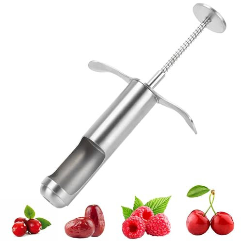 Hochwertiges Obst-Entkerner-Werkzeug, Einfach zu Verwenden Und zu Waschen, Robuster Edelstahl-Entkerner Für Früchte, Weißdorn, Datteln