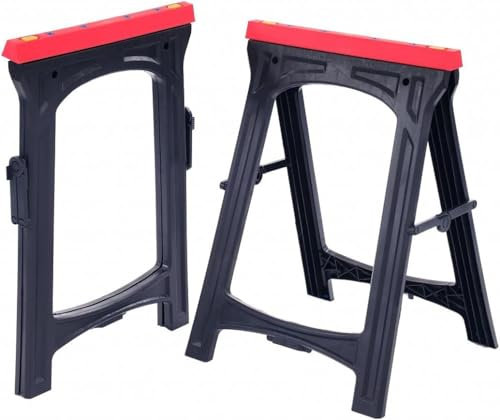 EAZILIFE Cavalletto pieghevole da lavoro, con cavalletto, portata fino a 300 kg, stazione di lavoro fai da te