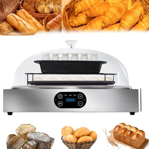 XCSCUK Caja de fermentación de Pan de Masa Madre para el hogar, Caja de fermentación de Pan de Masa Madre de Doble Capa, Visibilidad Transparente Integral