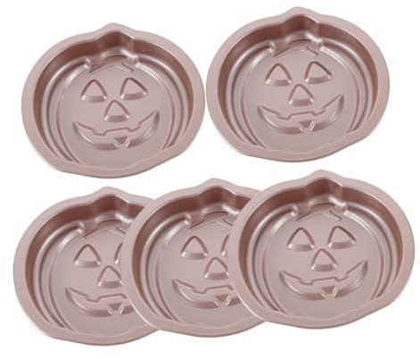 IMIKEYA 5pezzi Teglia Carbonio Per Torta Di Zucca Stampo in Metallo Per Cheesecake Tortiera Antiaderente Per Dolci Utensili Per Cottura Sicura e Facile Da Pulare