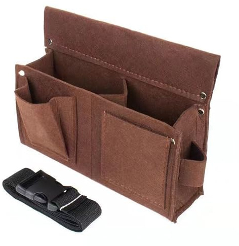 Cinturón para herramientas de jardín, cinturón de herramientas, cinturón de herramientas de trabajo, bolsa de jardín, delantal con bolsillo múltiple, correa de hombro ajustable, bolsa de suministro de