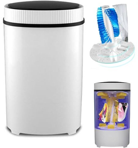 McbeAn Machine À Laver des Chaussures À Domicile, Lavette De Chaussures Automatiques, Nettoyage Complet À 360 °, Chaussures De Lavage Et Linge, Moteur Puissant, Opération Lisse Et Calme