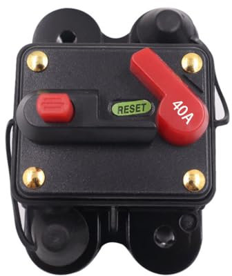 KIXZSAZ Alliage automobile haut-parleur disjoncteur Portable détachable IP67 étanche contre les courts-circuits fusible accessoires, 40A