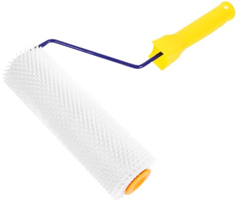 iplusmile Rodillo de Púas Autonivelante para Pintura Epoxi, Antiespumante Pelusa, Plástico Duradero Mango Ergonómico, 23 Cm (9) para Pavimentos y Suelos Color Aleatorio Varios estilos