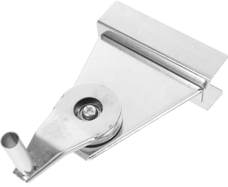 Milisten Flag Pole Lifting Flag Pole Crank Handle Flagpole Handle with Pulley Flagpole Pulley System Silver Stainless Steel